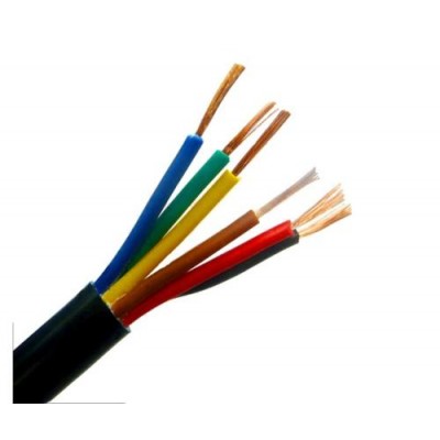 17 AWG 1MM2 RVV 2/3/4/5/6/7/8/10/12/14/16/18 Cores Pins Copper Wire Conductor Electric RVV Cable Black